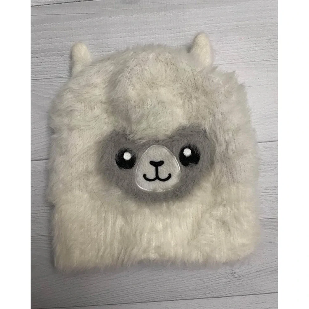 Barnes and Noble infant alpaca‎ white furry hat